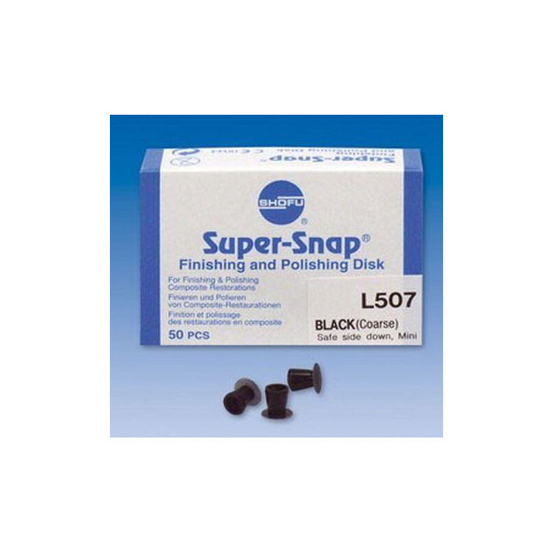 Super-Snap 50 pcs Black mini